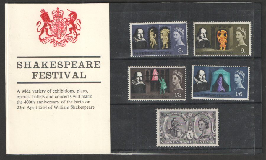 1964 Shakespeare Festival Type A - Fleur de Lys Collar Presentation Pack